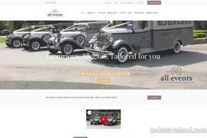 Visit All Events Wedding Cars website.